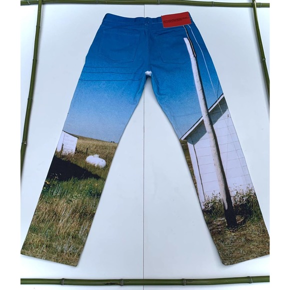 Raf Simons Americana Landscape Denim Jeans - Picture 2 of 12
